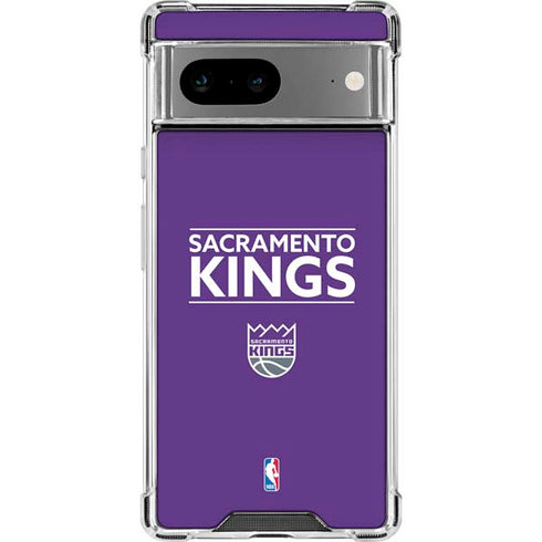 NBA Sacramento Kings Standard - Purple Google Pixel 8a Clear Case